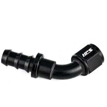 HPS Push-on Hose End to AN Female Fitting [60 Degree] [-8] (Aluminum, Black)