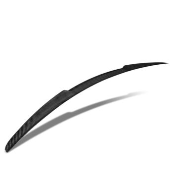 Black Carbon Fiber Rear Trunk Lid Spoiler (Duckbill V-Style) Spoiler For 14-21 BMW 2-Series F22/M2 F87 Coupe