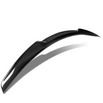 Black Carbon Fiber Rear Trunk Lid Spoiler (V Style) For 17-22 Infiniti Q60 (Coupe V37)