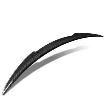 Black Carbon Fiber Rear Trunk Lid Spoiler (V Style) For 14-17 Mazda 6 Pre-Facelift (GJ)