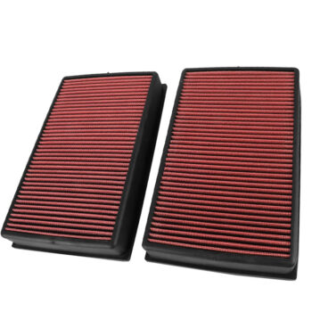Red High Flow Washable Drop-In Panel Air Filter For 02-05 745i 745Li 4.4L