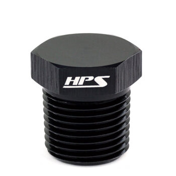 HPS NPT Hex Plug Fitting [1/4 NPT] (Aluminum, Black)