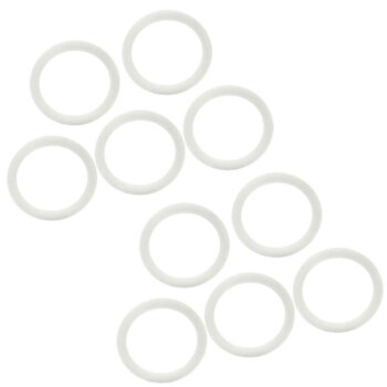 HPS PTFE Crush Sealing Washer For AN Bulkhead [AN -6] (PTFE, White) (10PCs)
