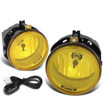 Yellow Lens Front Bumper Fog Light Lamps w/Switch For 05+ Chrysler Pacifica Sebring Town & Country