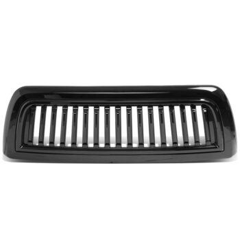Black Glossy Badgeless Vertical Slat Style Front Grille For 10-18 Ram 2500/3500