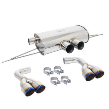 Megan Supremo Series Axleback Exhaust System Burnt Quad Rolled Tips For BMW 15-18 X5/15-19 X6 M Sport (F85/F86)