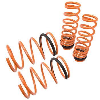 Megan 4PCS Orange Street Lowering Springs Kit For 03-06 Lancer Evolution EVO 8/9