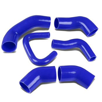4-Ply Nylon Blue Intercooler Hose Kit Full 5mm Thickness For 05-06 Lancer EVO 8/9