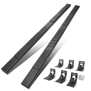 (78" Flat Board Slant Black) Running Board Nerf Bar For 09-18 Ram 1500/19+ Ram 1500 Classic [Extended Cab]
