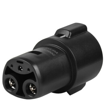 Black J1772 Female Charger Connector Charging Adapter (Support Level 1 & 2) For Tesla Model 3/S/X/Y