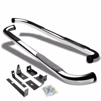 (90 Bend End Metal) Running Board Nerf Bar For 03-08 Nissan Murano (Z50 1st Gen)