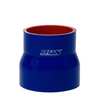 HPS 0.75" - 1.38" (19mm - 35mm) ID, 3" Long Blue 4-Ply Reinforced Silicone Straight Reducer Coupler Hose
